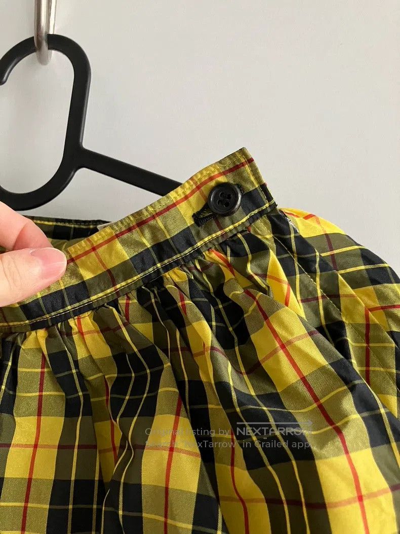 Comme des Garcons Comme Des Garcons size S Yellow plaid puffy skirt Size 23" - 3 Thumbnail