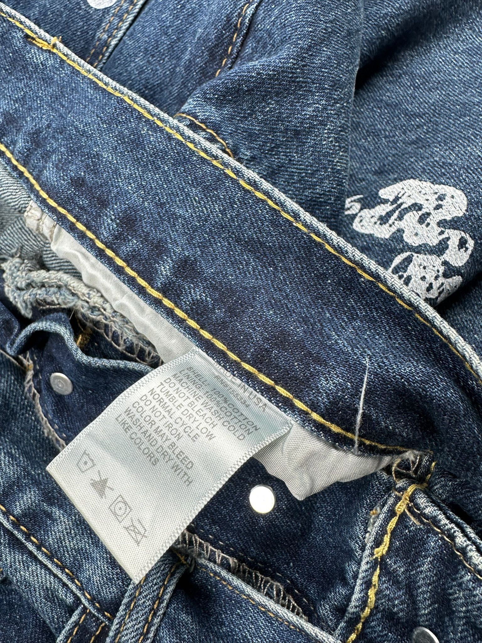 Vintage Custom Art Denim Tears Style Denim Jeans Size US 34 / EU 50 - 8 Thumbnail