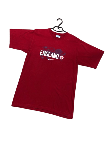 Nike Vintage Nike England Y2K Logo Short Sleeve T-Shirt Size M Size US M / EU 48-50 / 2 - 1 Thumbnail