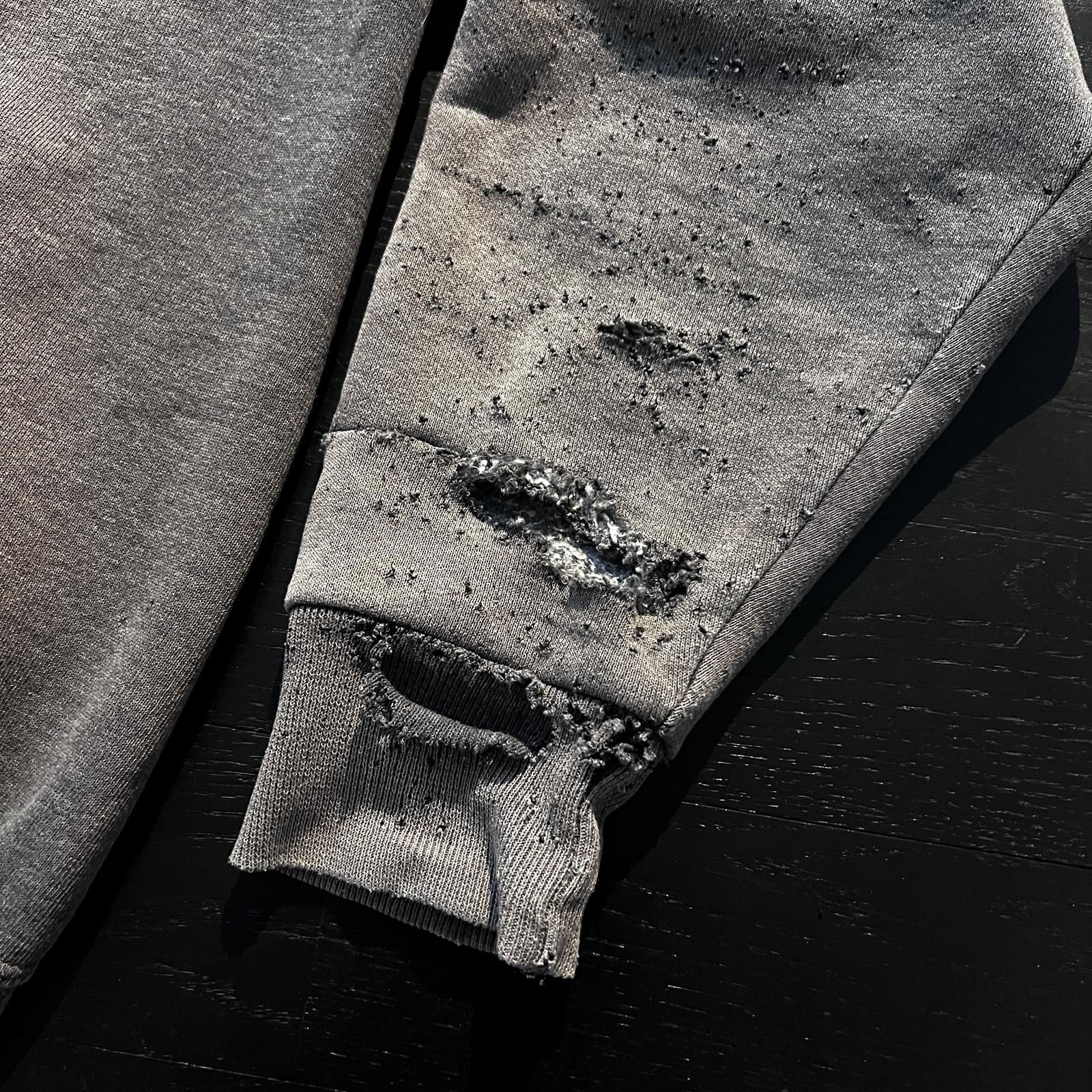 Russell Athletic Vintage Russell Full Zip Hoodie Grey Faded Distressed Size US L / EU 52-54 / 3 - 6 Thumbnail
