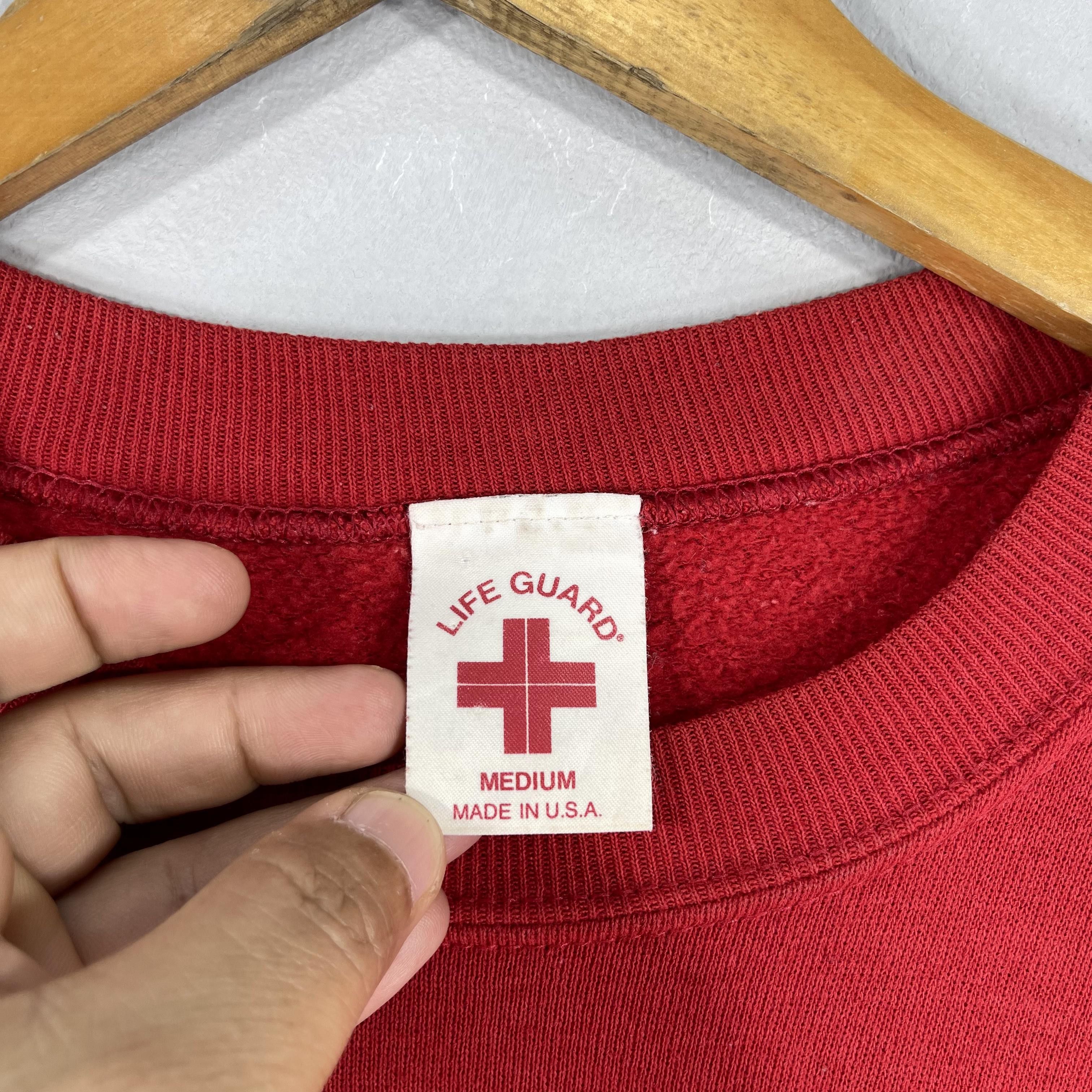Vintage Vintage LIFE GUARD Official Licensed Spellout Sweatshirt Size US M / EU 48-50 / 2 - 6 Thumbnail