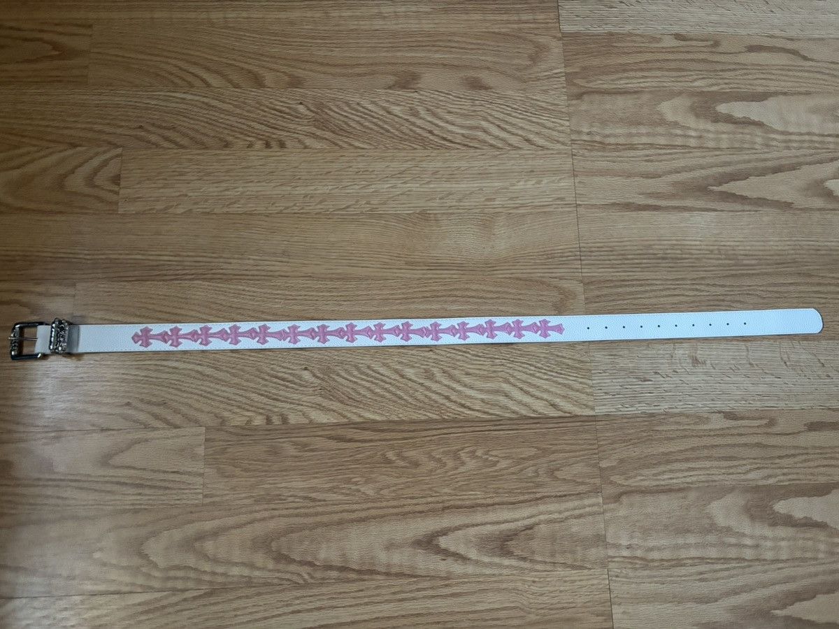 Other Nice black belt with beautiful white crosses on it Size 34 - 2 Thumbnail