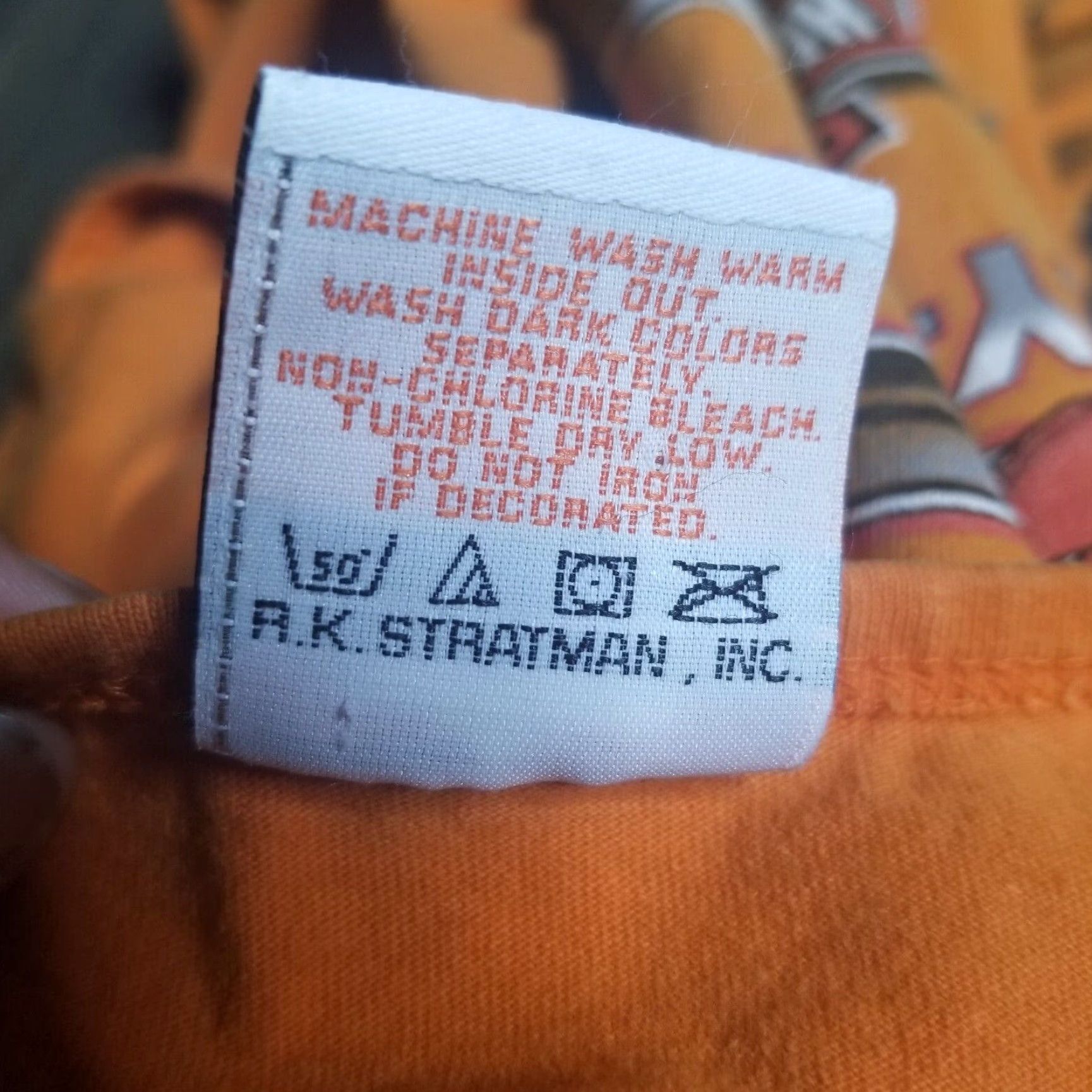 Harley Davidson VINTAGE Harley-Davidson Graphic Tank Top Large Orange Double-Sided USA 2000s Mens Biker Size US L / EU 52-54 / 3 - 5 Thumbnail