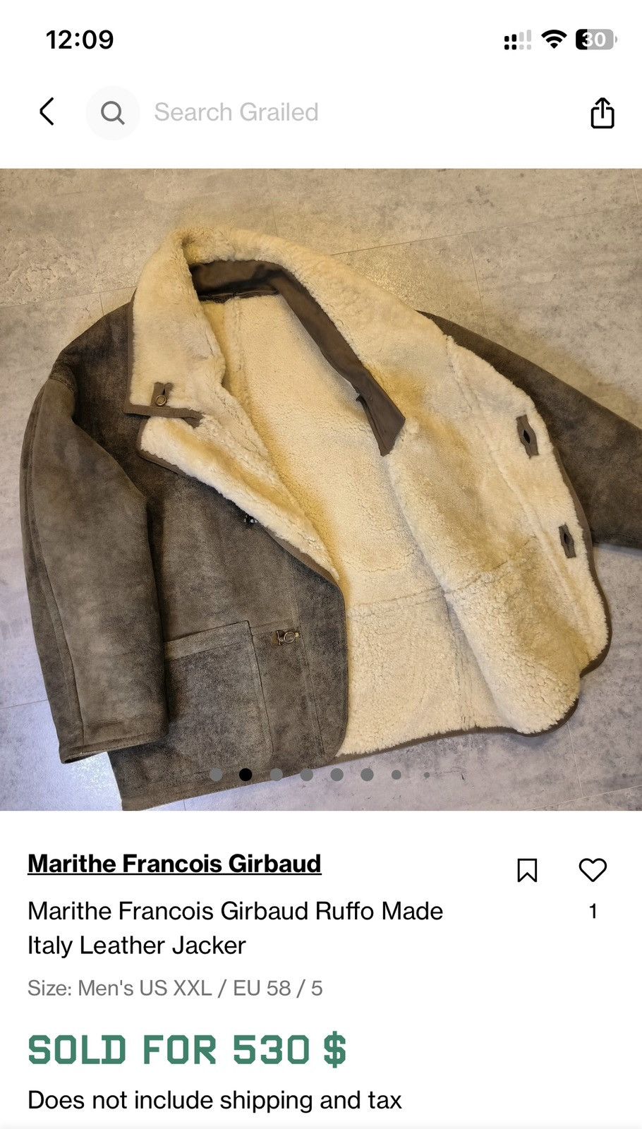 Marithe + Francois Girbaud Marithe Francois Girbaud RARE sheepskin leather coat Size US L / EU 52-54 / 3 - 21 Thumbnail