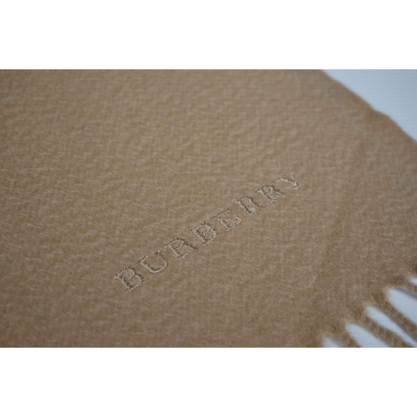 Burberry Burberry Brown Cashmere Scarf Size ONE SIZE - 4 Thumbnail
