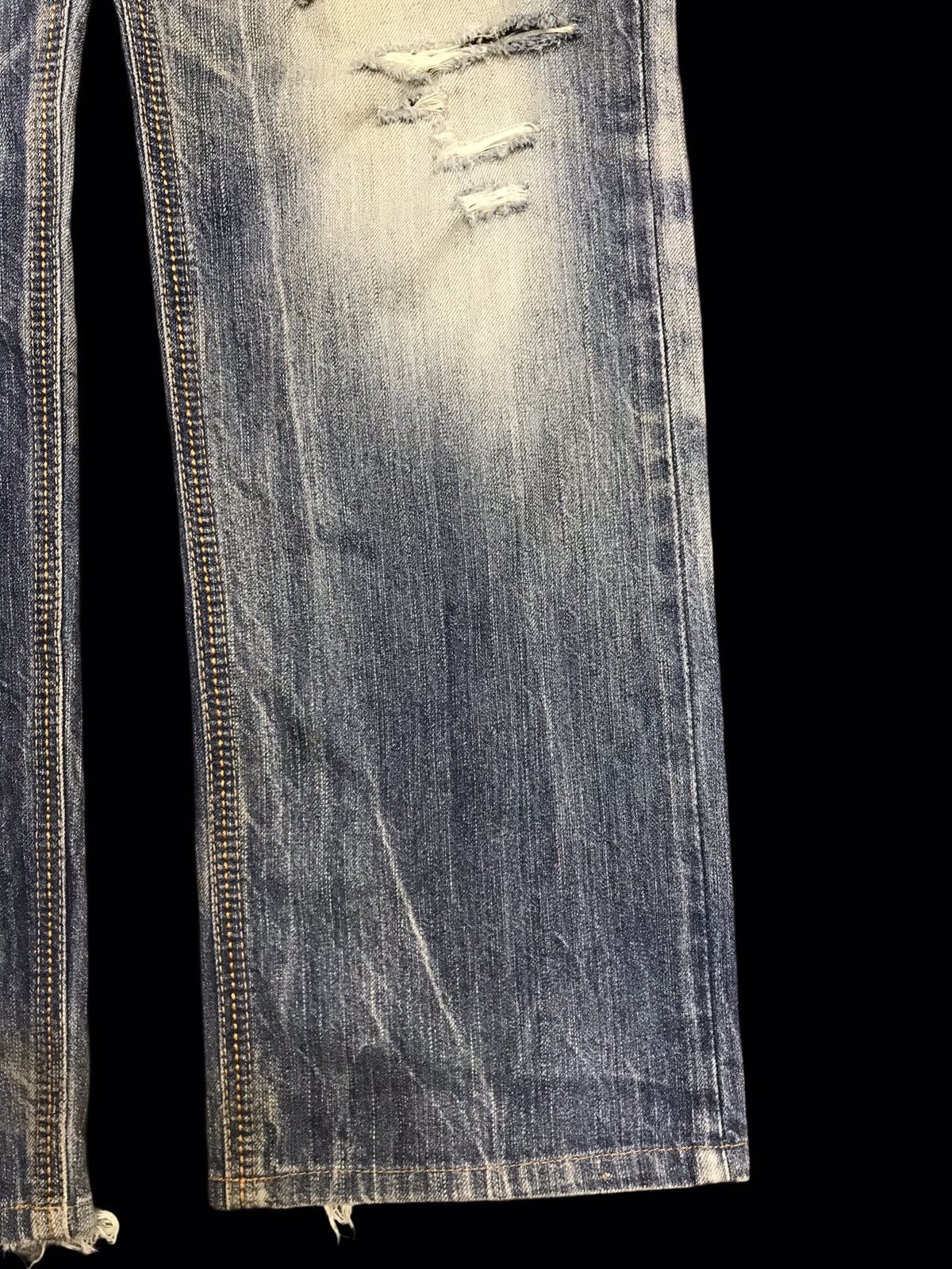 Edwin 💥EDWIN 435XVS STONE WASH DISTRESSED DENIM F342 Size US 31 - 7 Thumbnail