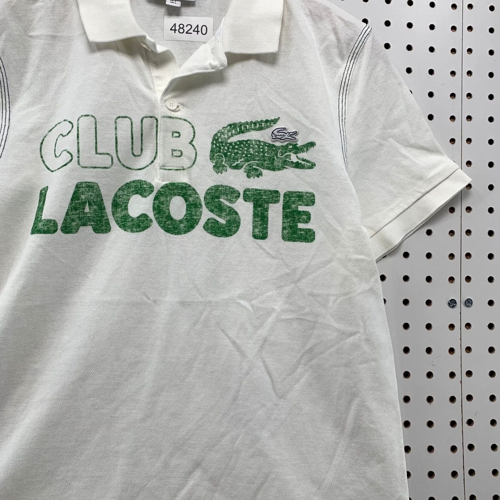 Lacoste Lacoste Polo Shirt Mens White Tennis Preppy Alligator Shirt XS/S Regular Pocket Logo Short Sleeve Button Neck Collared Knit Cotton Size US S / EU 44-46 / 1 - 7 Thumbnail