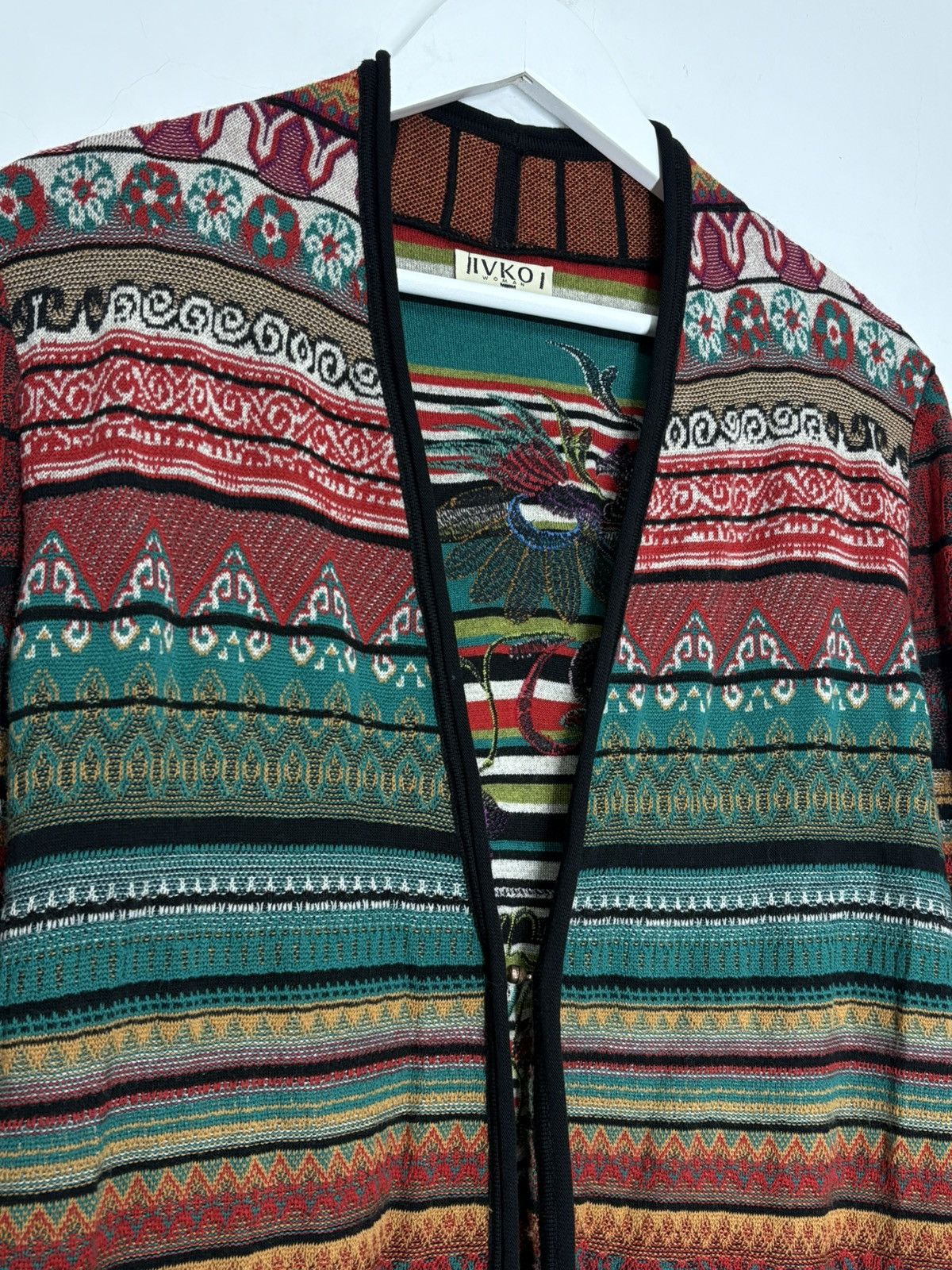 Other Ivko Floral Embroidery Avant Garde Luxury Cardigan Sweater Size S / US 4 / IT 40 - 3 Thumbnail