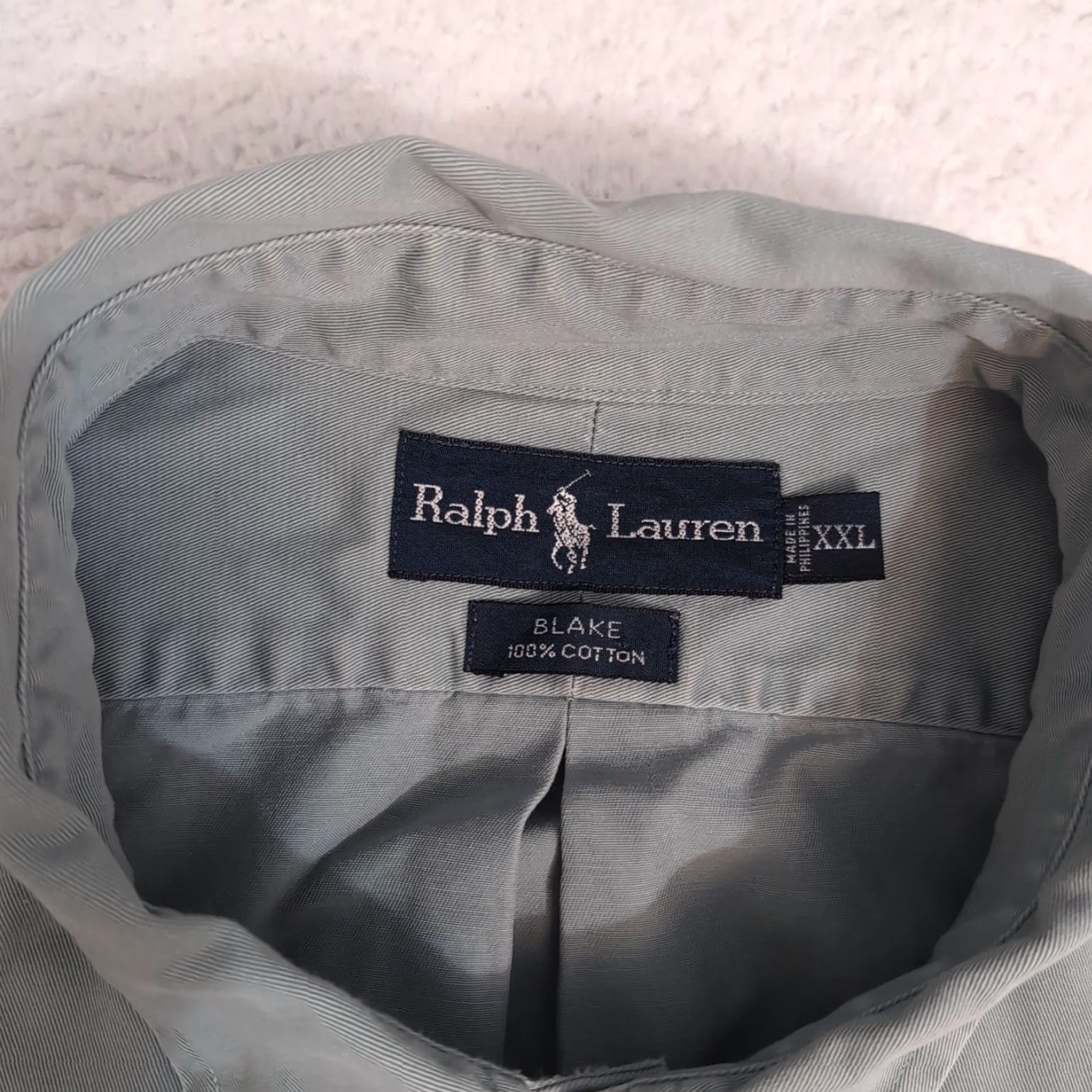 Ralph Lauren Ralph Lauren Mens XXL Blake Green Chambray Button-Down L/S Blue Pony Stain Shirt Size US XXL / EU 58 / 5 - 3 Thumbnail