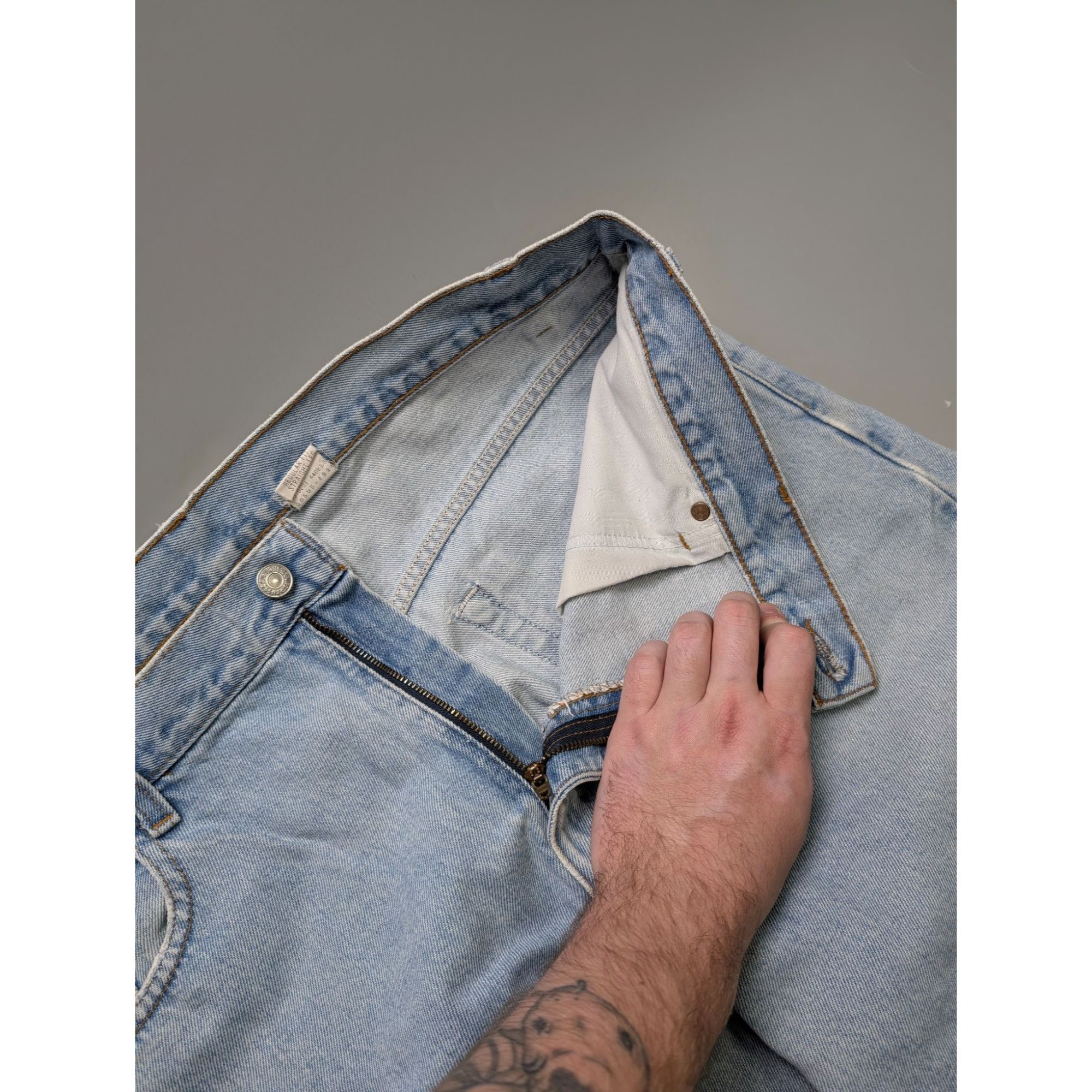 Levi's Levi's 505 Made in USA Light Wash Denim Jeans Pants (Y1091) Size US 40 / EU 56 - 7 Thumbnail