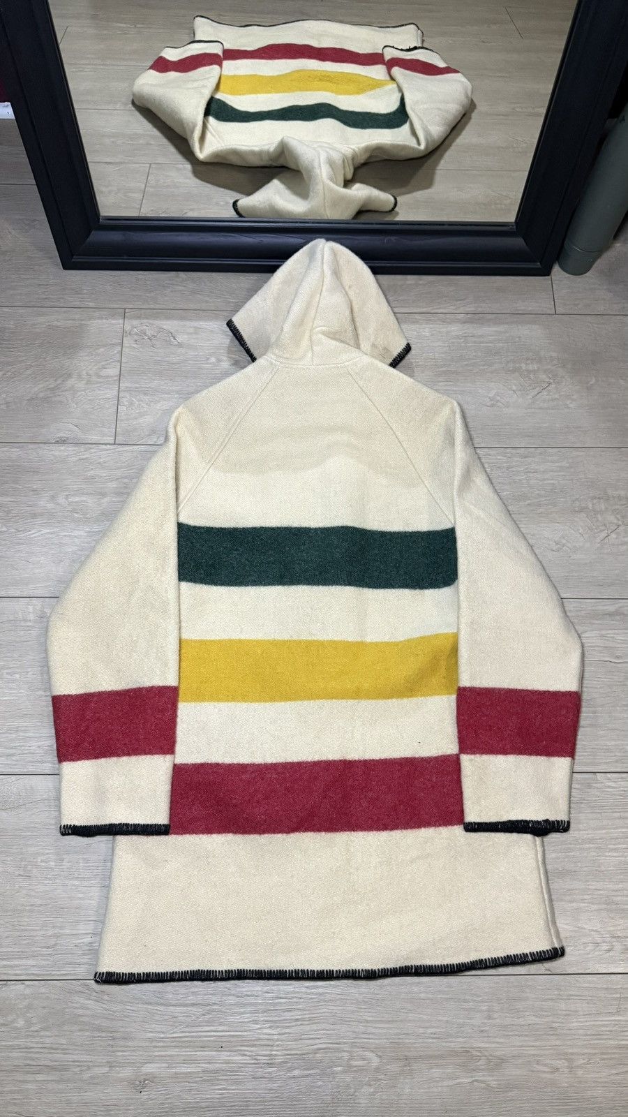 Woolrich Woolen Mills Vintage Woolrich Hudson Striped Wool Parka Jacket Size S / US 4 / IT 40 - 2 Thumbnail