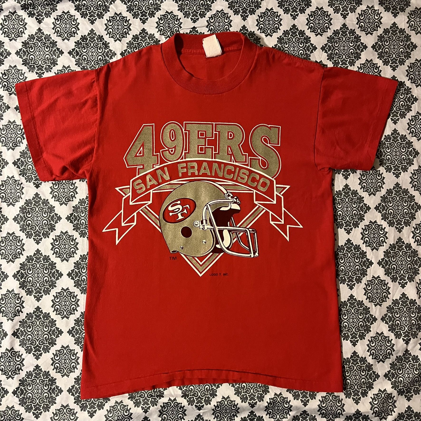 Logo 7 VTG 80s Official Logo 7 49ers San Francisco Sportswear Tee Size US M / EU 48-50 / 2 - 1 Thumbnail