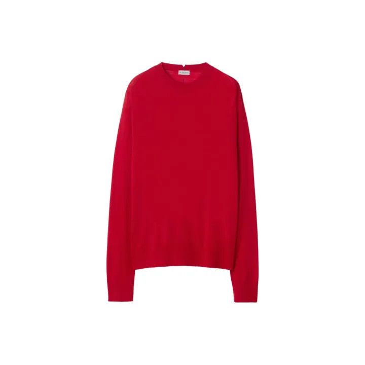 Burberry Burberry Red Long Sleeve Knit Sweater 0079 Size XXS / US 00 / IT 34 - 1 Thumbnail