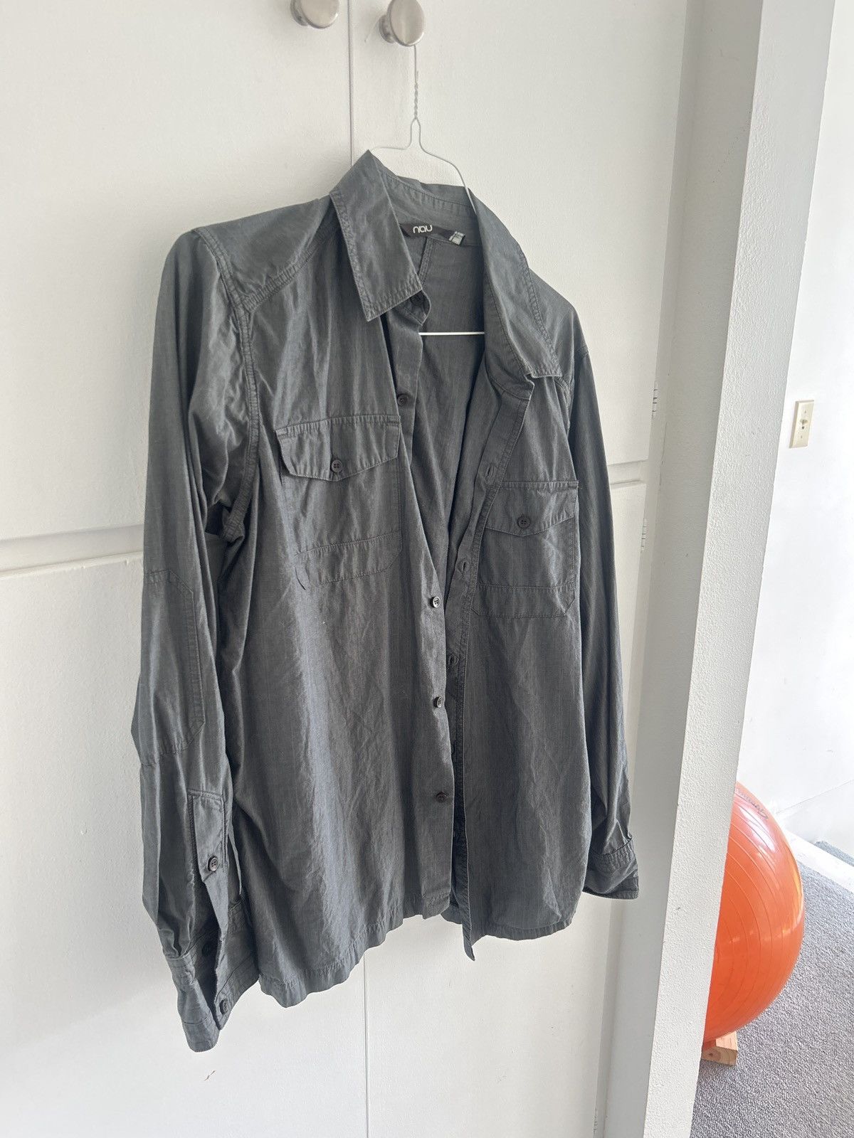 nau Nah Charcoal Gray Button Up Size US L / EU 52-54 / 3 - 2 Thumbnail
