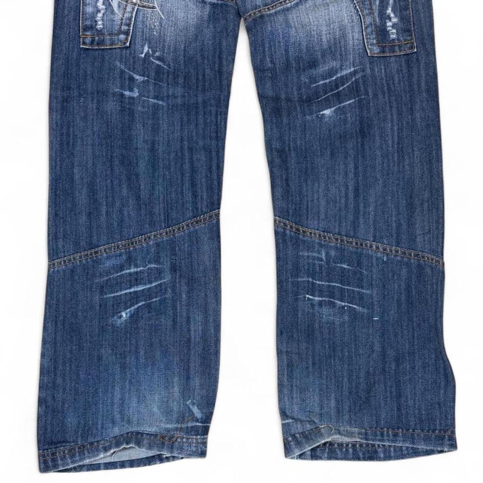 Other Y2K Style Kosmo Lupo Designer unique work denim jeans Size 31" - 6 Thumbnail