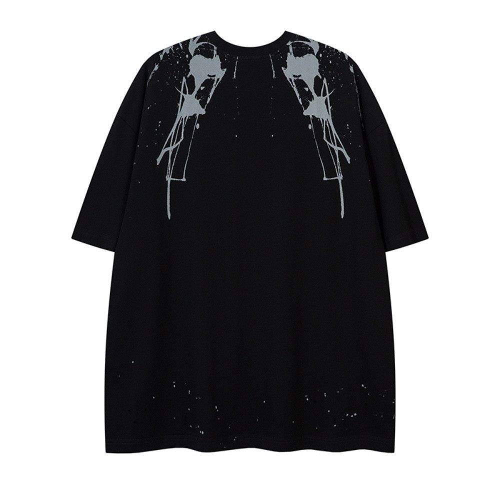 Japanese Brand × Vintage American street style distressed ink-splashed loose T-shirt Size US M / EU 48-50 / 2 - 2 Thumbnail