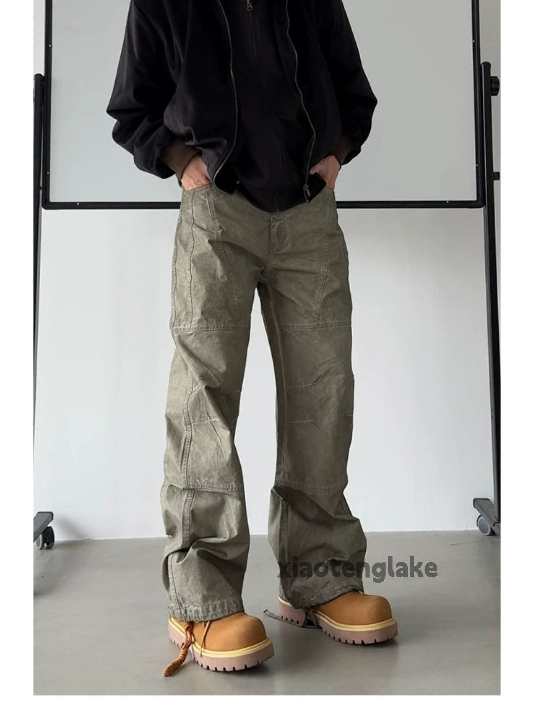 Designer × Vintage utility washed faded stain paint skate hiphop cargo pants Size US 36 / EU 52 - 3 Thumbnail