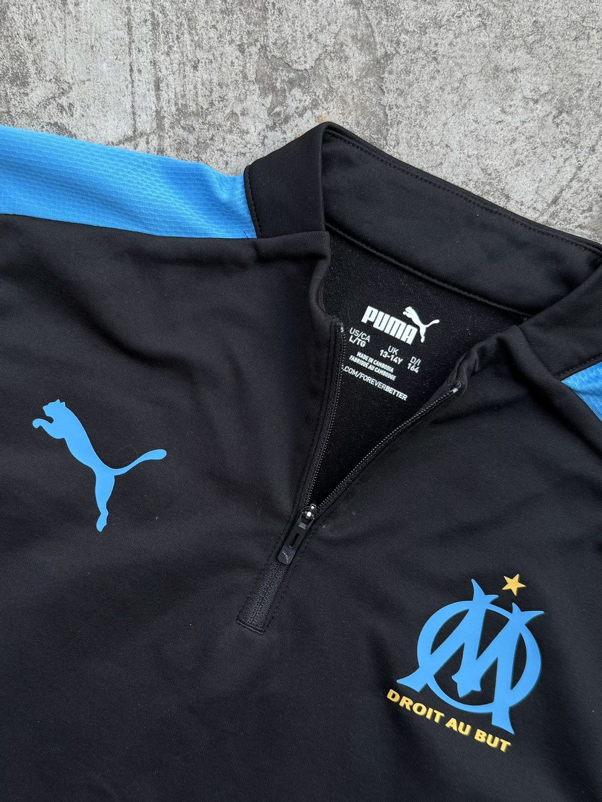 Puma Vintage Y2K Puma x Olympique Marseille Track Soccer Jacket Size US S / EU 44-46 / 1 - 6 Thumbnail