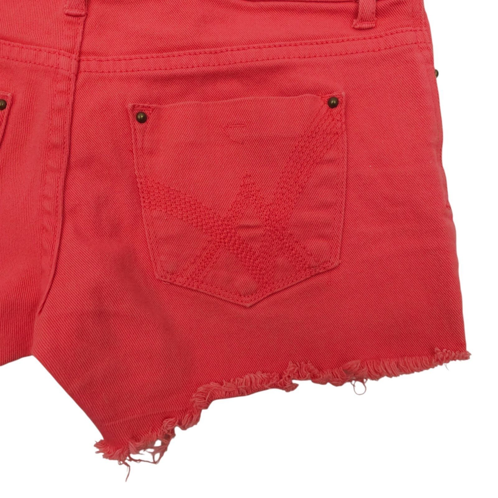 Other Delias Taylor Cut Off Denim Shorts Pink Coral Size 1/2 Low R Size 28" / US 6 / IT 42 - 17 Thumbnail