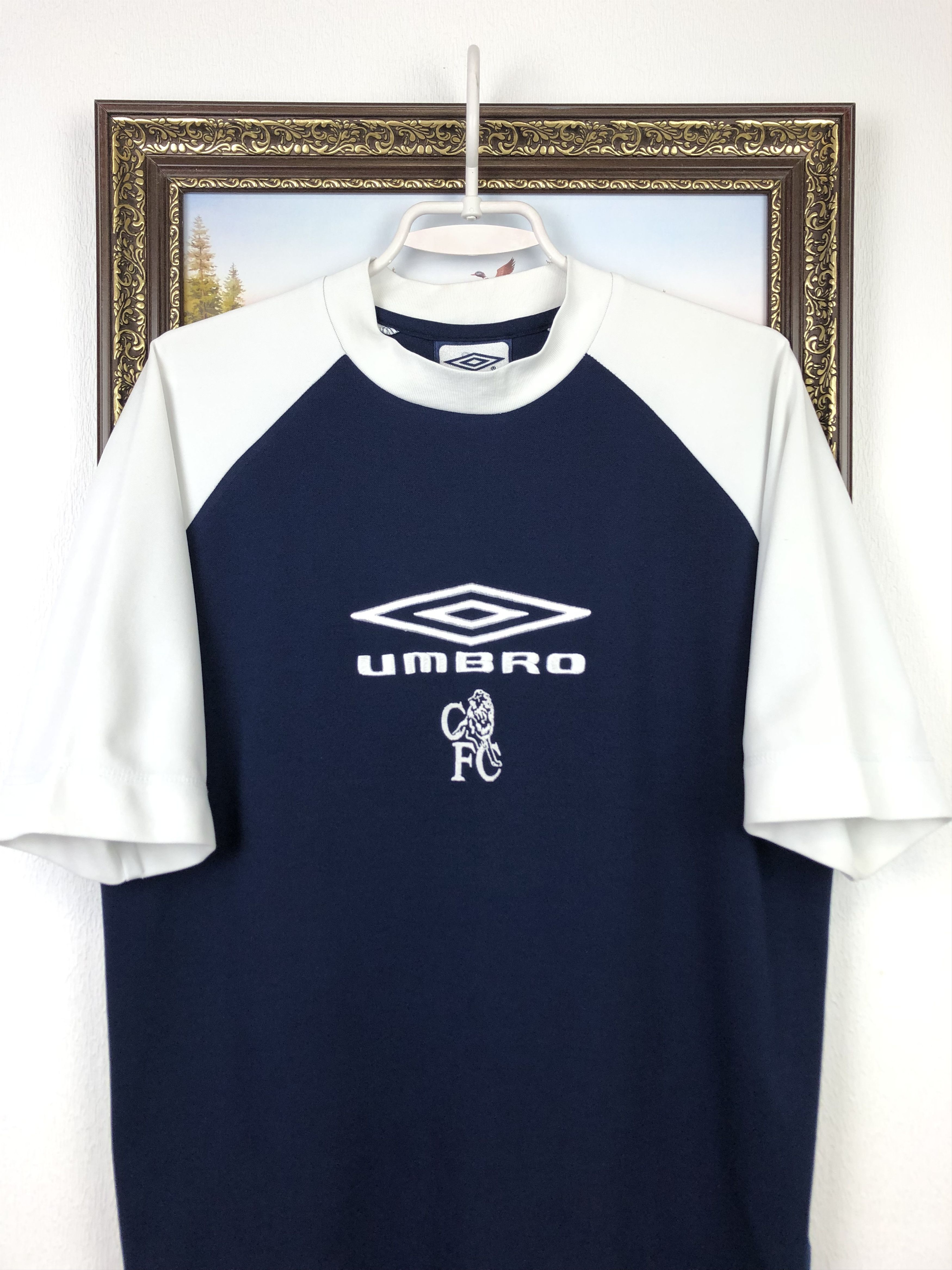 Umbro Vintage 90's Umbro Chelsea Football Shirt Soccer Tee Hype Size US M / EU 48-50 / 2 - 2 Thumbnail