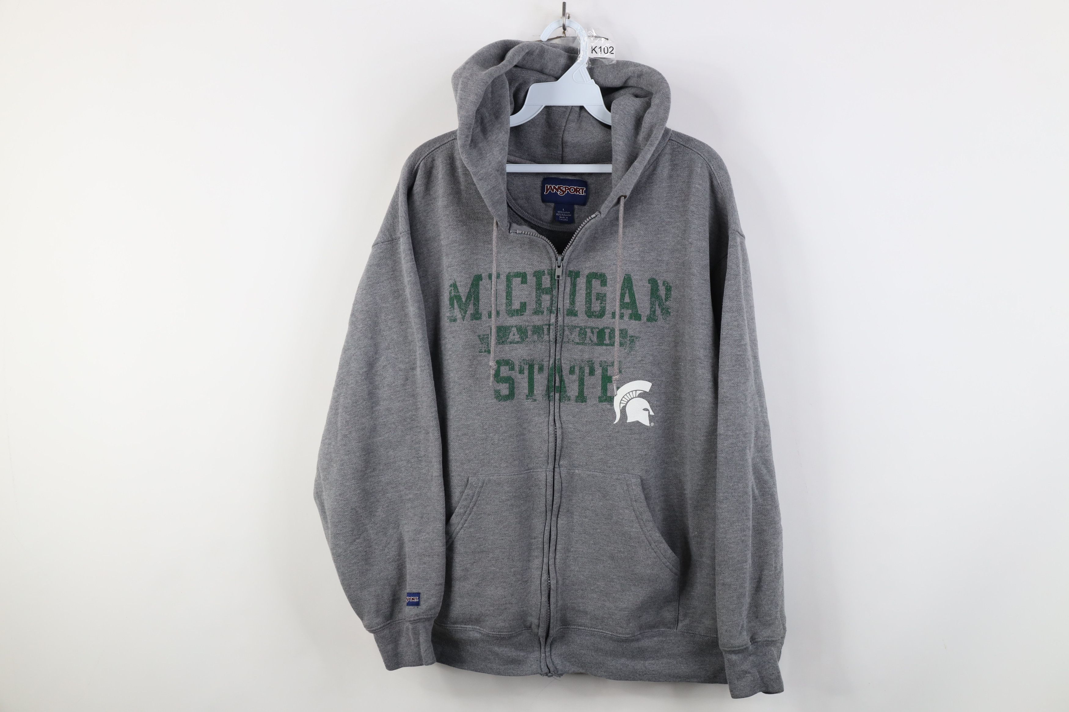 Vintage 90s Michigan State University Alumni Full Zip Hoodie