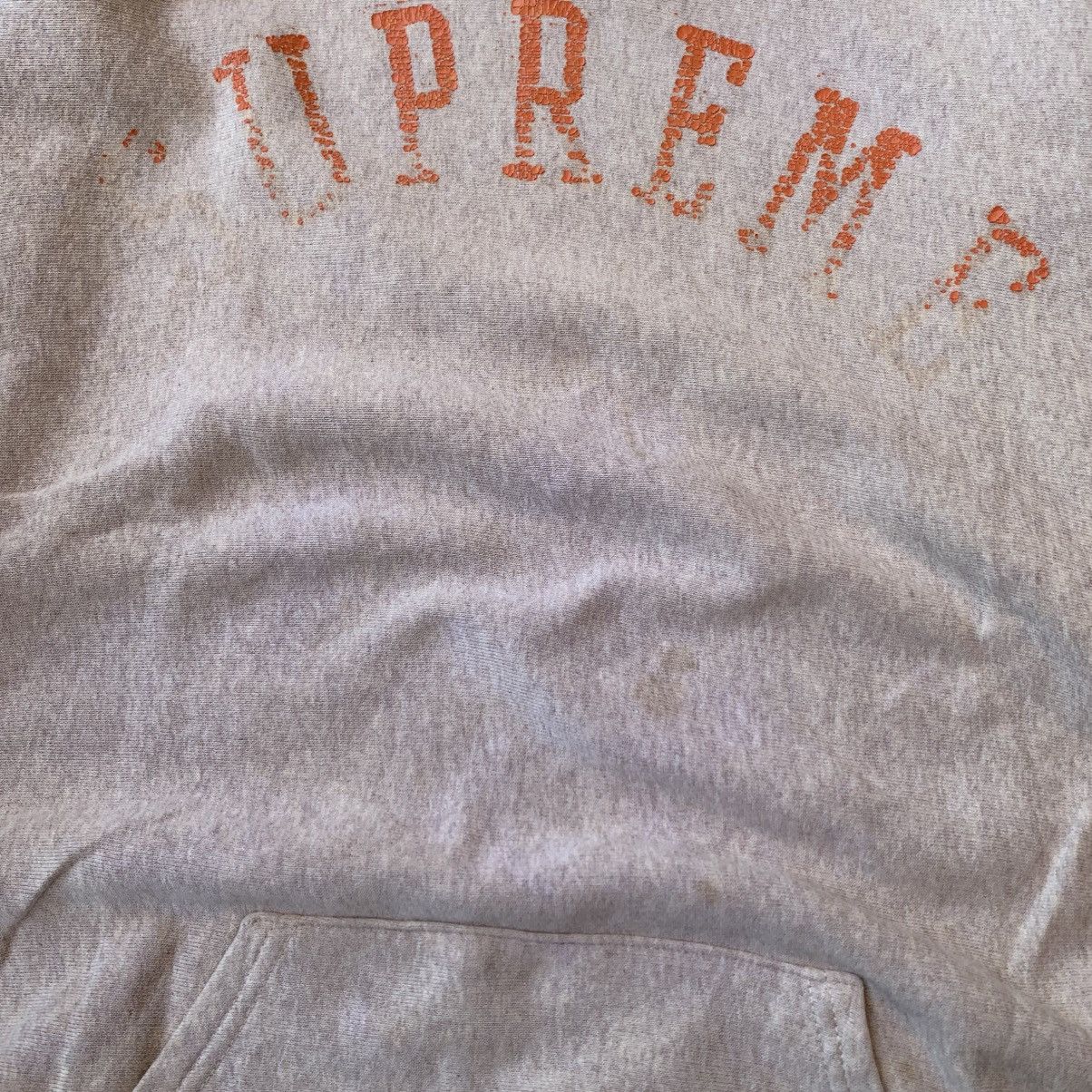 Supreme × Vintage Vintage 90’s Supreme Distressed Hoodie Size US L / EU 52-54 / 3 - 4 Thumbnail