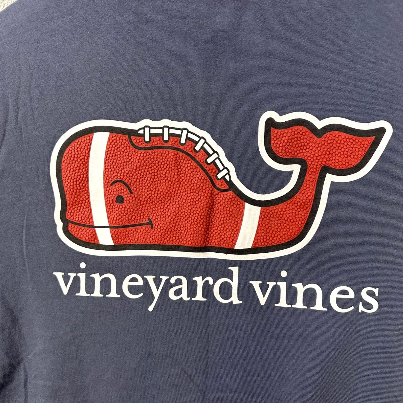 Vineyard Vines Vineyard Vines Mens T-Shirt Long Sleeve Blue Pocket Whale Logo Crew Neck Cotton Basic Tee Size US M / EU 48-50 / 2 - 5 Thumbnail