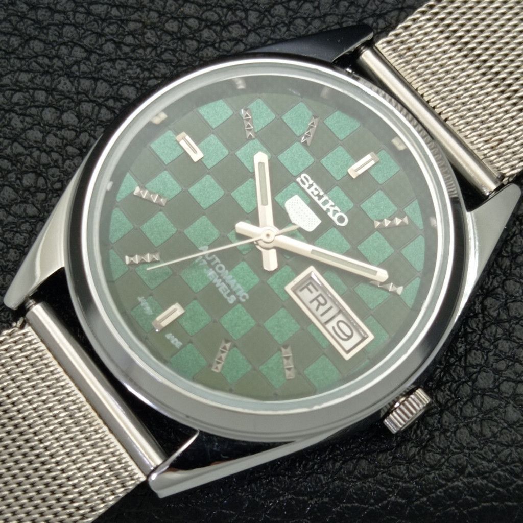 Seiko REFURBISHED VINTAGE SEIKO 5 AUTO JAPAN MENS WATCH a440235 Size 38 - 5 Thumbnail