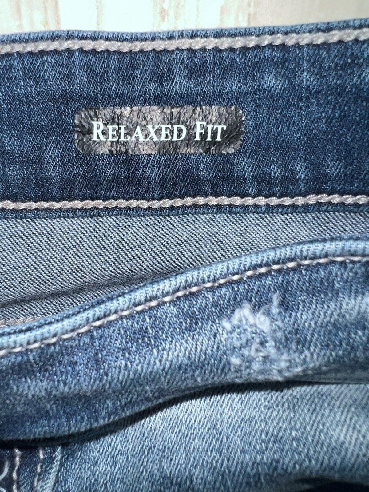 Designer Judy Blue 15/32 Mid Rise Relaxed Fit Stretch Distressed Size 32" / US 10 / IT 46 - 6 Thumbnail