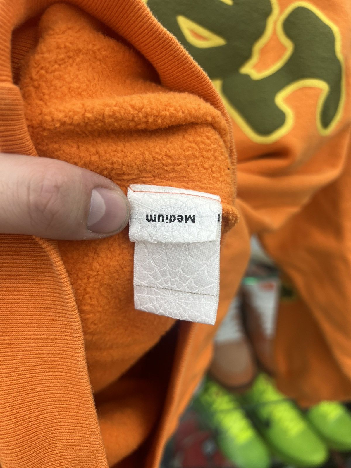 Sp5der Sp5der worldwide beluga hoodie orange - size medium Size US M / EU 48-50 / 2 - 4 Thumbnail