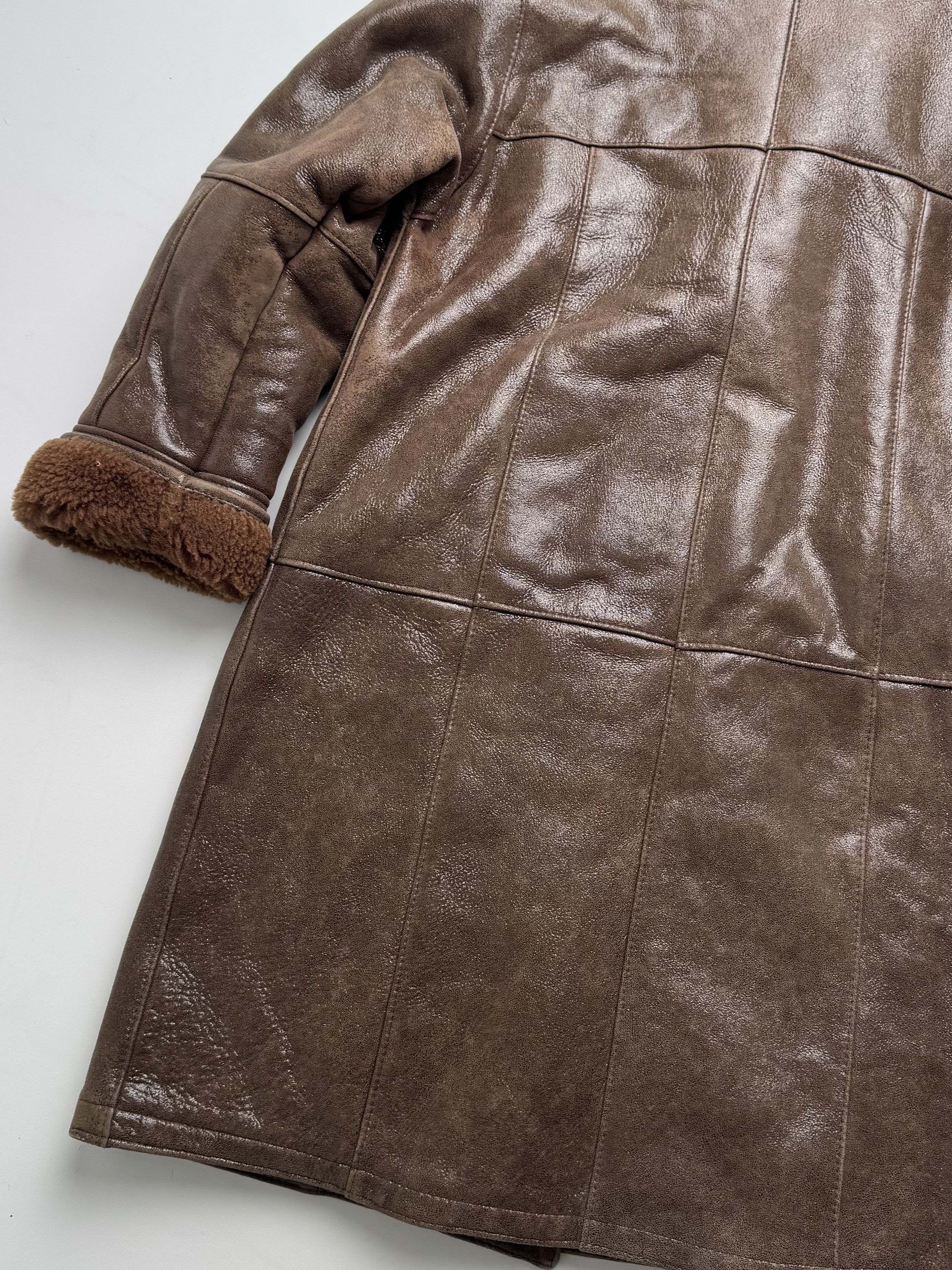 Vintage Vintage Glittered Real Sheepskin Coat B8(V410)E2 Size XL / US 12-14 / IT 48-50 - 10 Thumbnail