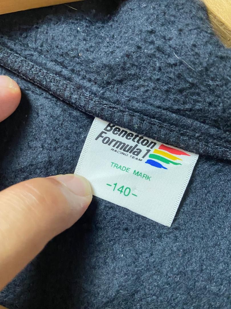 Japanese Brand Benetton Formula Racing Team Fleece Jacket (198) Size US XXS / EU 40 - 3 Thumbnail