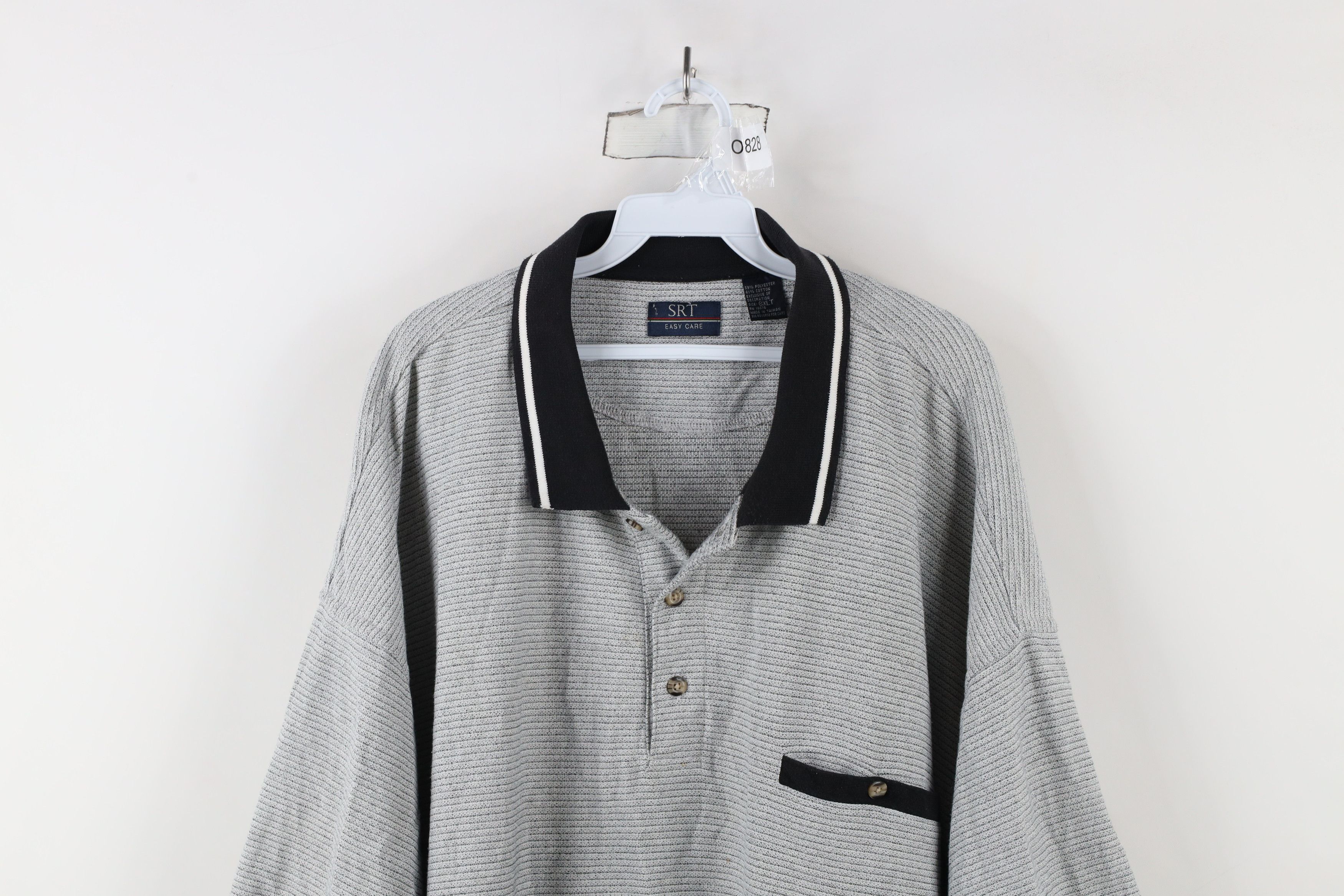 Vintage Vintage 90s Streetwear Striped Collared Pullover Polo Shirt Size US XXL / EU 58 / 5 - 2 Thumbnail