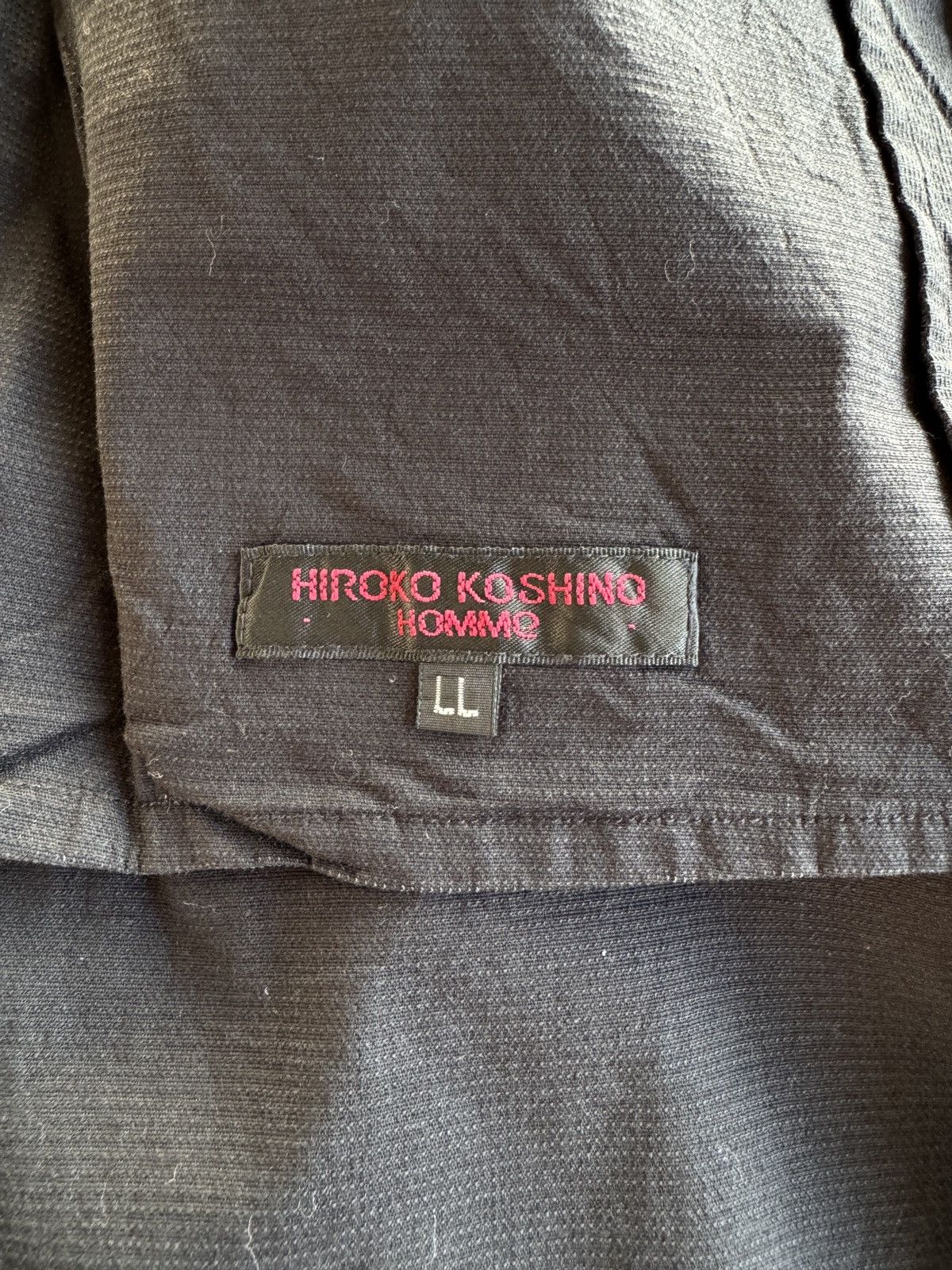 Hiroko Koshino Homme Hiroko Koshino Black Zipper Shirts Size US XL / EU 56 / 4 - 6 Thumbnail