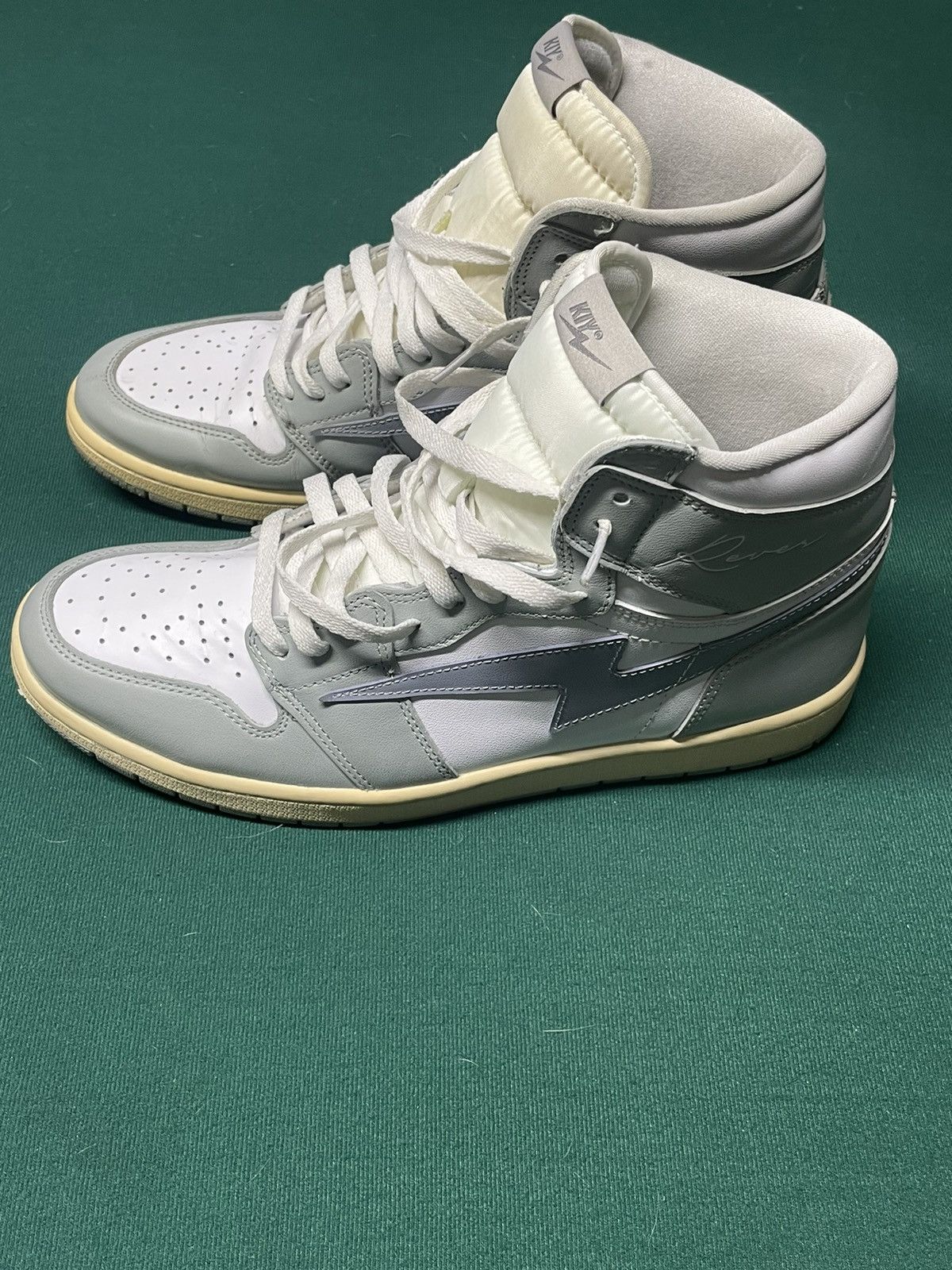 Reves Paris Kool Kiy x Reves Paris Air Kiy 85’ Hi “Cool Grey” Size US 12 / EU 45 - 3 Thumbnail