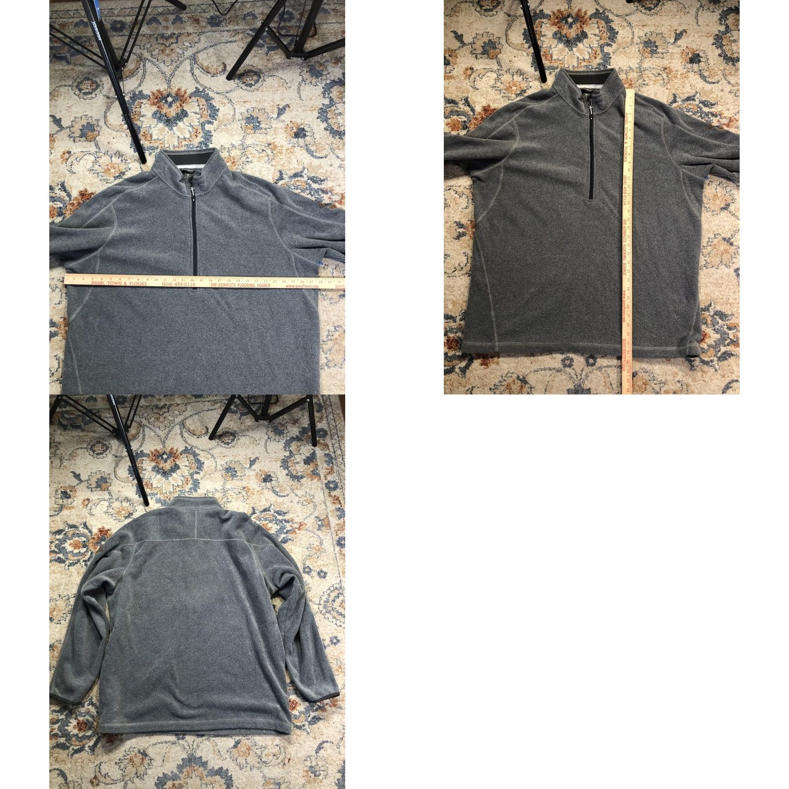 Eddie Bauer Eddie Bauer Sweater Mens 2XLT Gray Fleece Quarter Zip Mock Neck Pullover Outdoor Size US XXL / EU 58 / 5 - 8 Thumbnail
