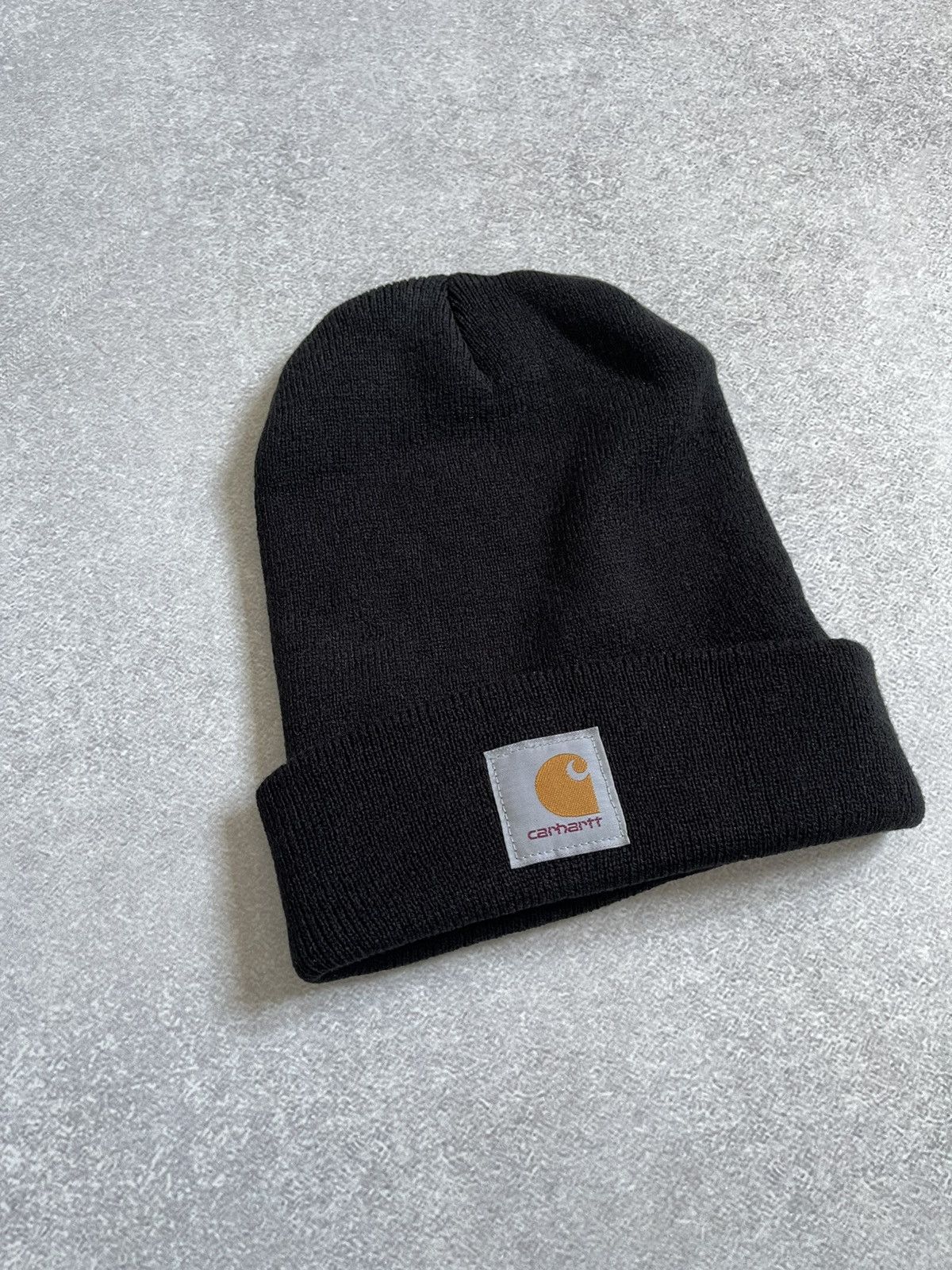 Carhartt Vintage Carhartt Black Stretch Beanie Hat Watch Acrylic Hat Size ONE SIZE - 2 Thumbnail