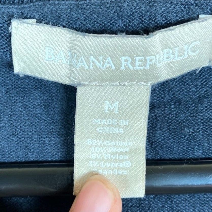 Banana Republic Banana Republic Women Sweater Navy White Striped Crew Neck Wool Blend M Pullover Knit Casual Workwear 30 Day Returns Womens Size M / US 6-8 / IT 42-44 - 6 Thumbnail