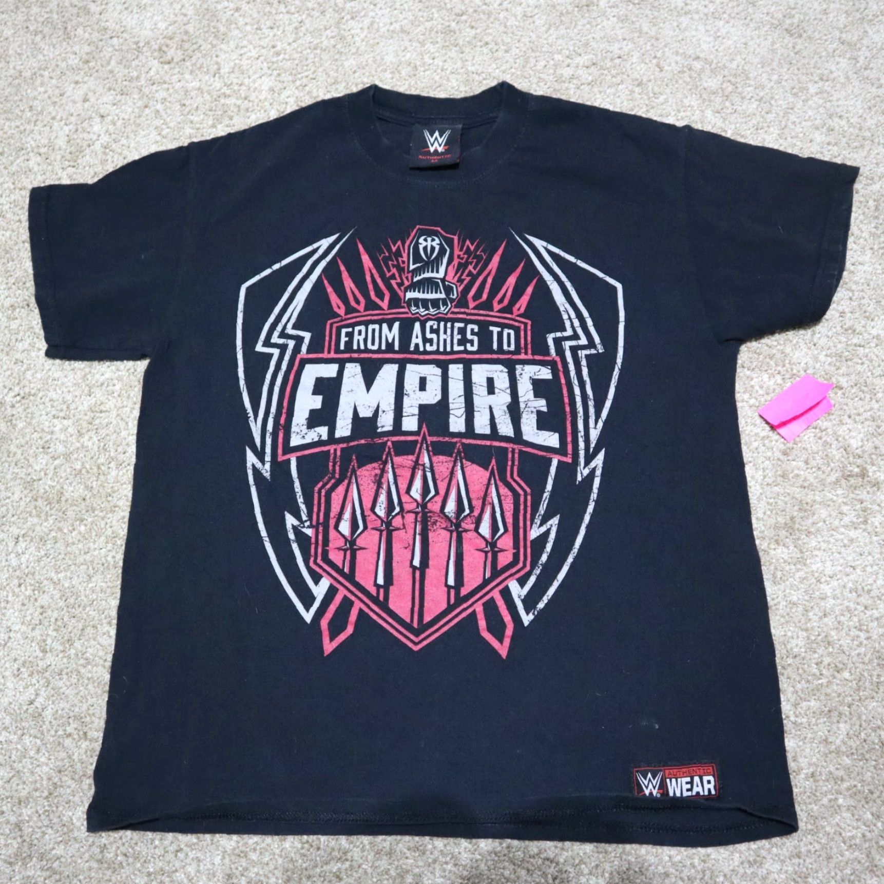 Vintage VINTAGE WWE Roman Reigns T-Shirt Black Crew Neck Size M Adult Men T-Shirt Roman Reigns Wrestling Fan Gear 90s Concert Merch Mens Size US M / EU 48-50 / 2 - 2 Thumbnail