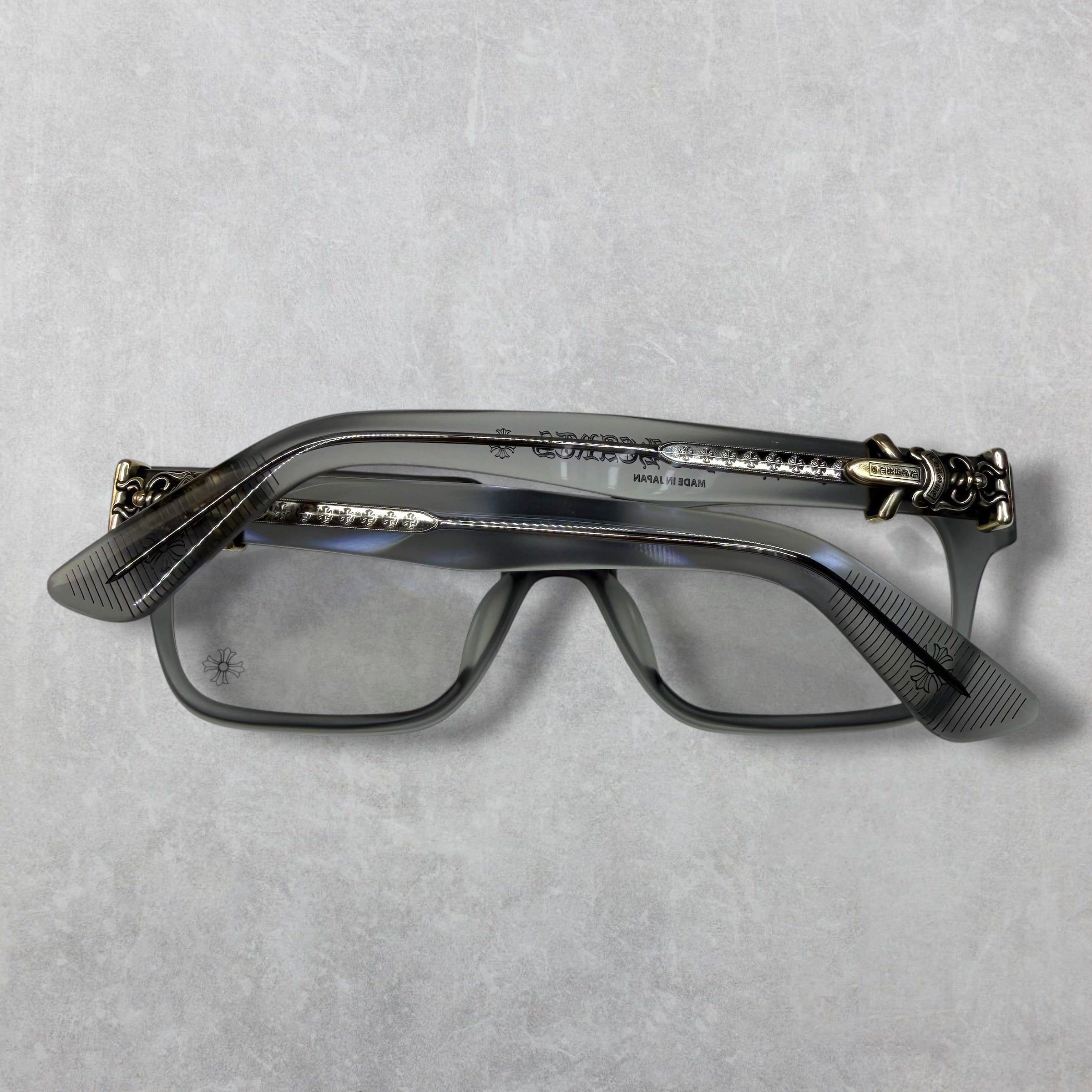 Chrome Hearts Chrome Hearts Vagillionaire I Matte Grey Glasses Size ONE SIZE - 5 Thumbnail