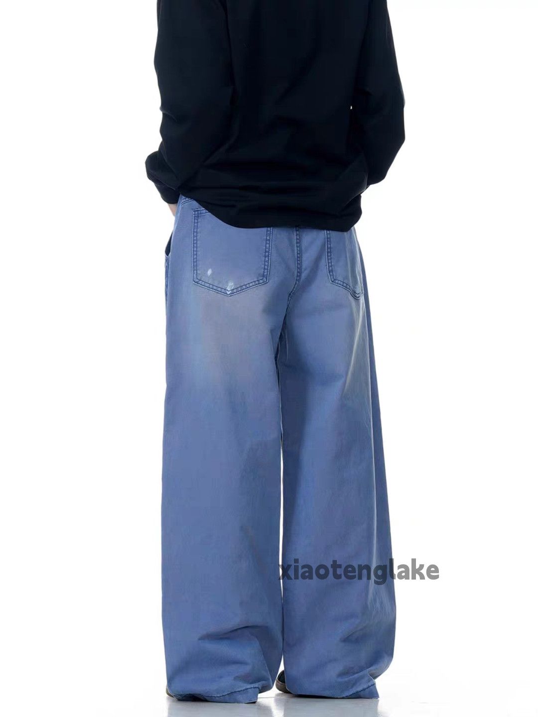 Jean ltx faded loose baggy utility skate hiphop stain pants Size US 34 / EU 50 - 3 Thumbnail