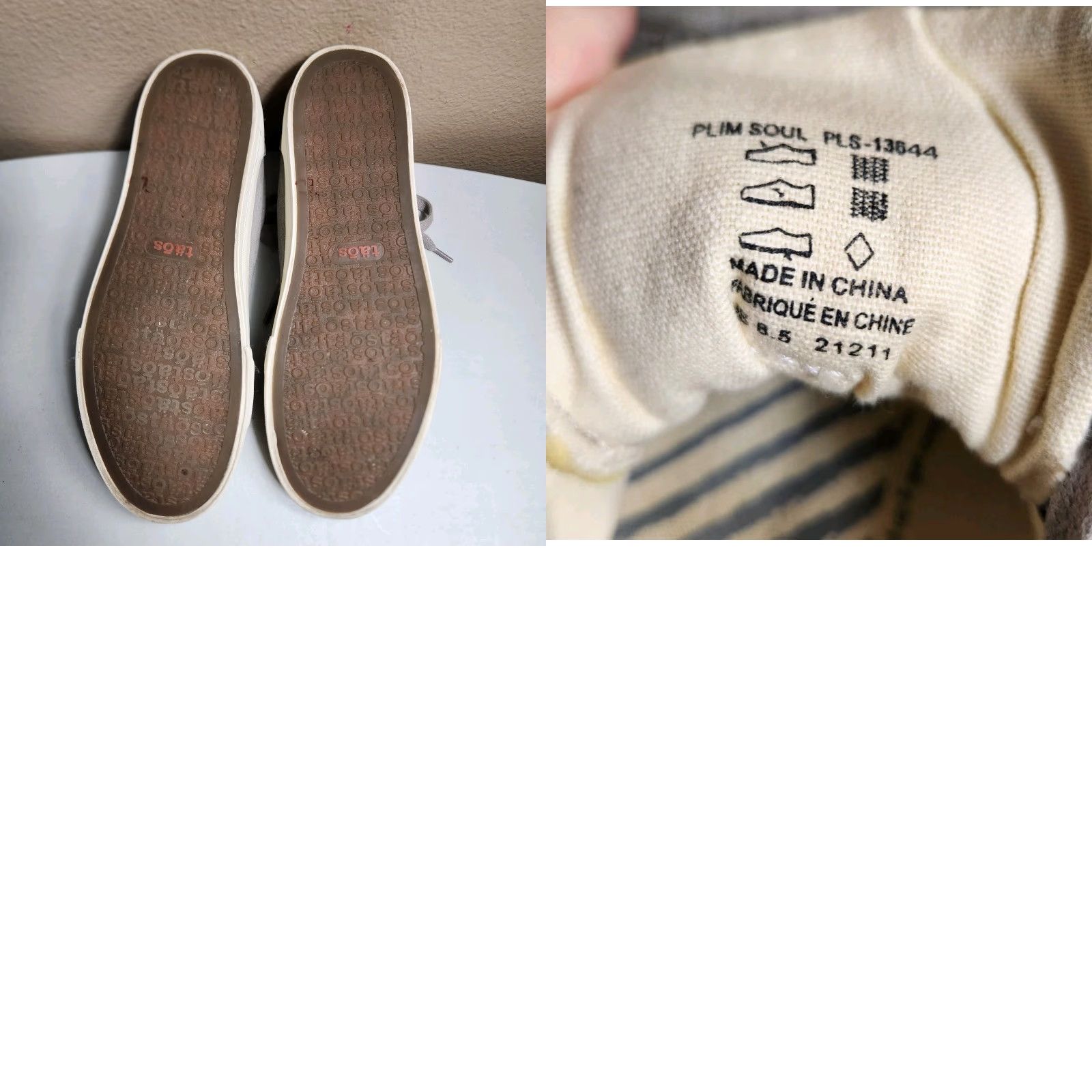 Taos Taos Plim Soul Womens |8.5| Gray Wash Canvas Comfort Sneakers Shoes Casual Walking Size US 9 / IT 39 - 8 Thumbnail