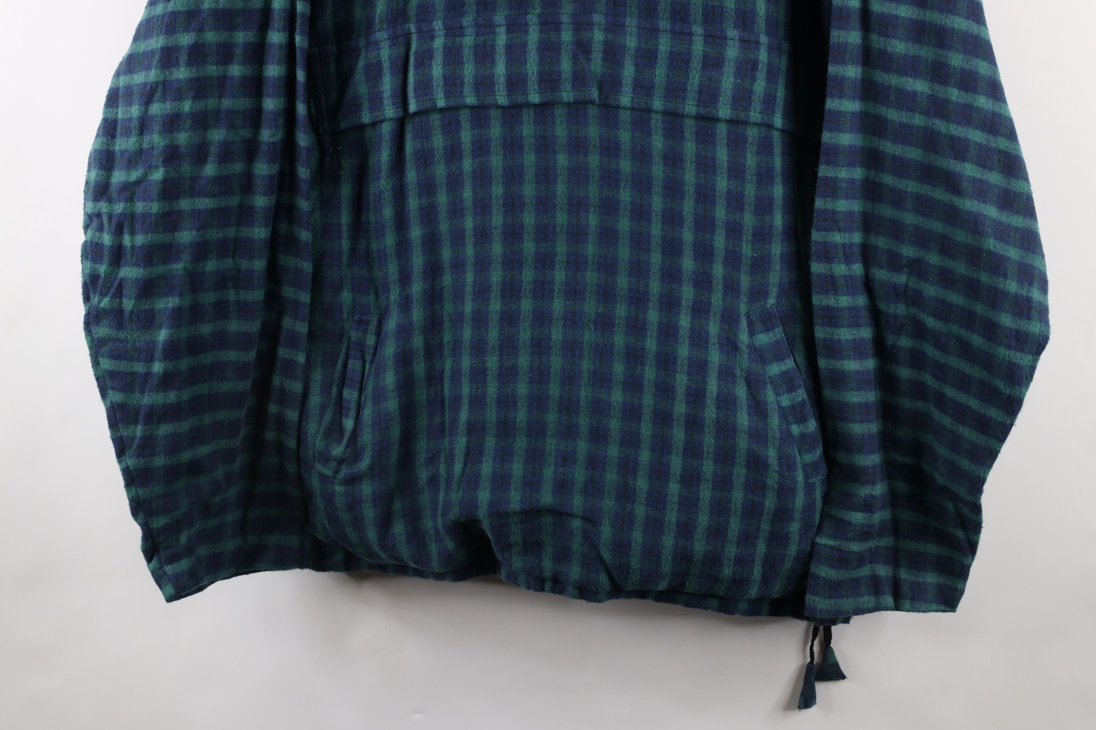 Vintage Vintage 90s Streetwear Flannel Hooded Anorak Jacket Plaid Size US L / EU 52-54 / 3 - 3 Thumbnail