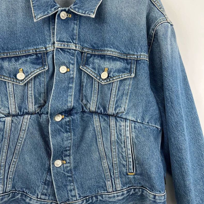 Balenciaga Balenciaga size 36 Blue pleated denim jacket Size US XS / EU 42 / 0 - 5 Thumbnail