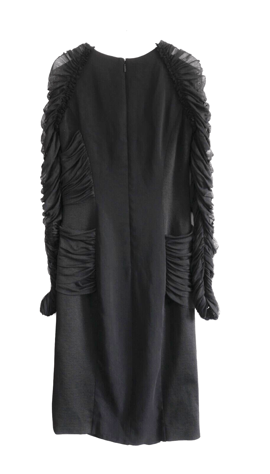 Versace Versace Resort 2017 Black Tulle Sleeve Dress Size S / US 4 / IT 40 - 4 Thumbnail