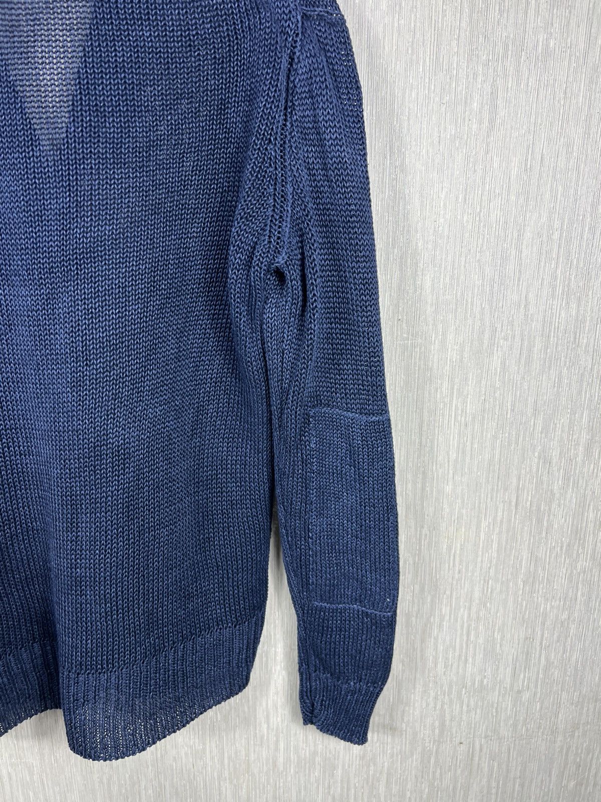 Polo Ralph Lauren Polo Ralph Lauren linen sweater cardigan knitted navy knit Size US M / EU 48-50 / 2 - 13 Thumbnail