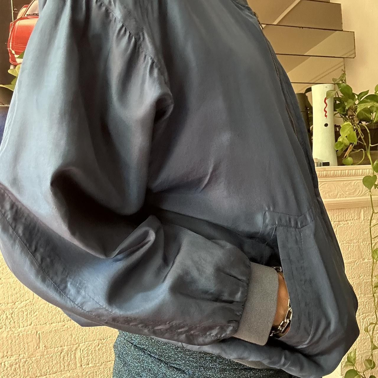 Other VINTAGE BLUE SILK OVERSIZED BOMBER JACKET _ XL Size US XL / EU 56 / 4 - 7 Thumbnail