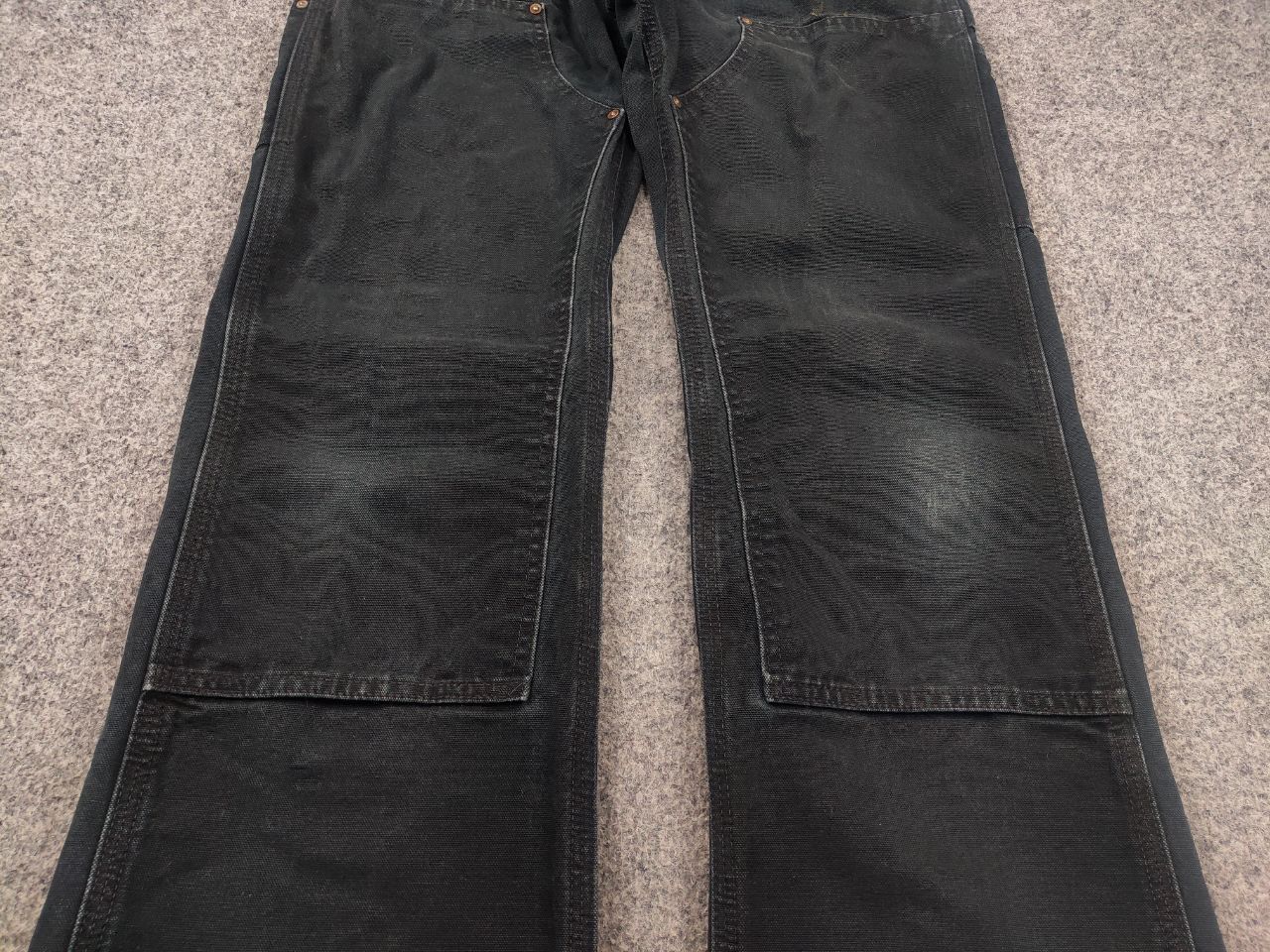 Carhartt Vintage 90s Carhartt double knee Crazy Faded Black Pants USA Size US 30 / EU 46 - 8 Thumbnail