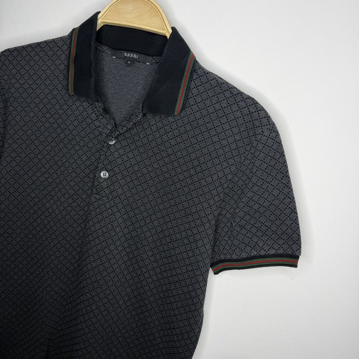 Gucci Gucci Diamond Pattern Polo Size US S / EU 44-46 / 1 - 4 Thumbnail