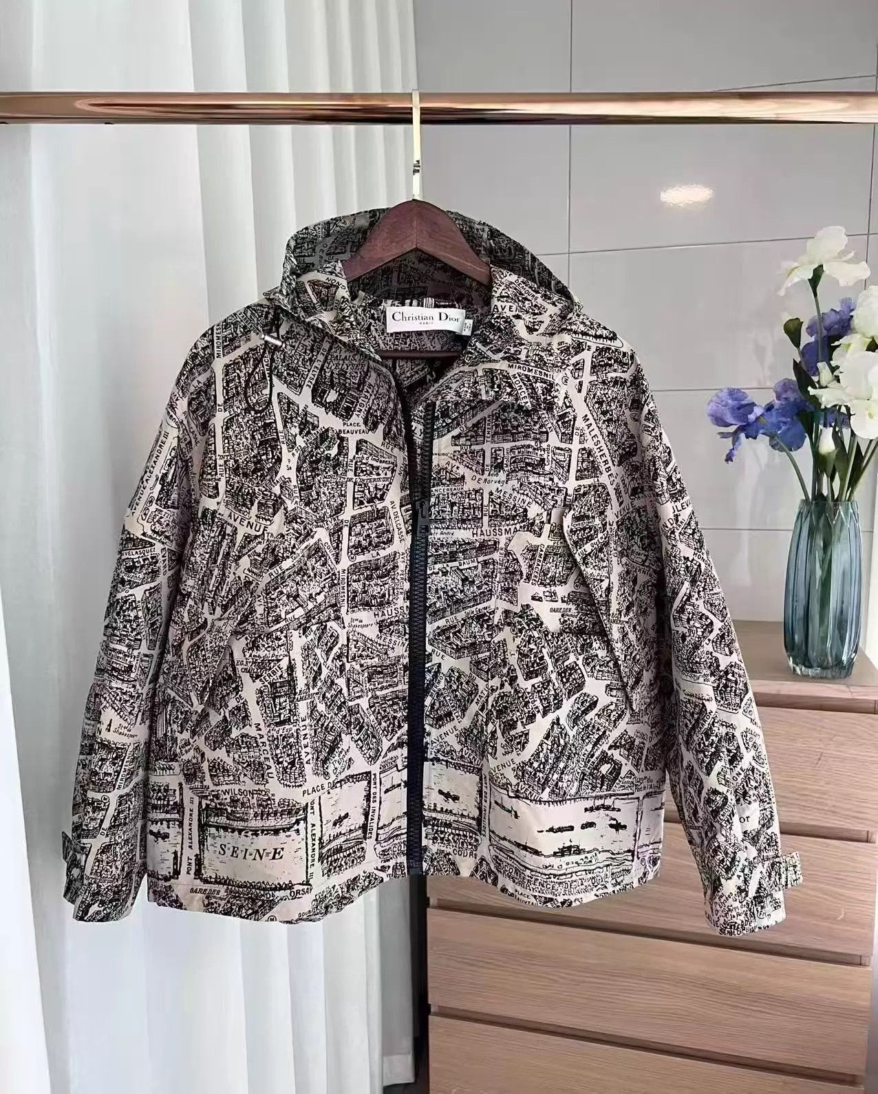 Dior Dior Paris Map Zippered Shell Jacket XS Size US XS / EU 42 / 0 - 1 Thumbnail